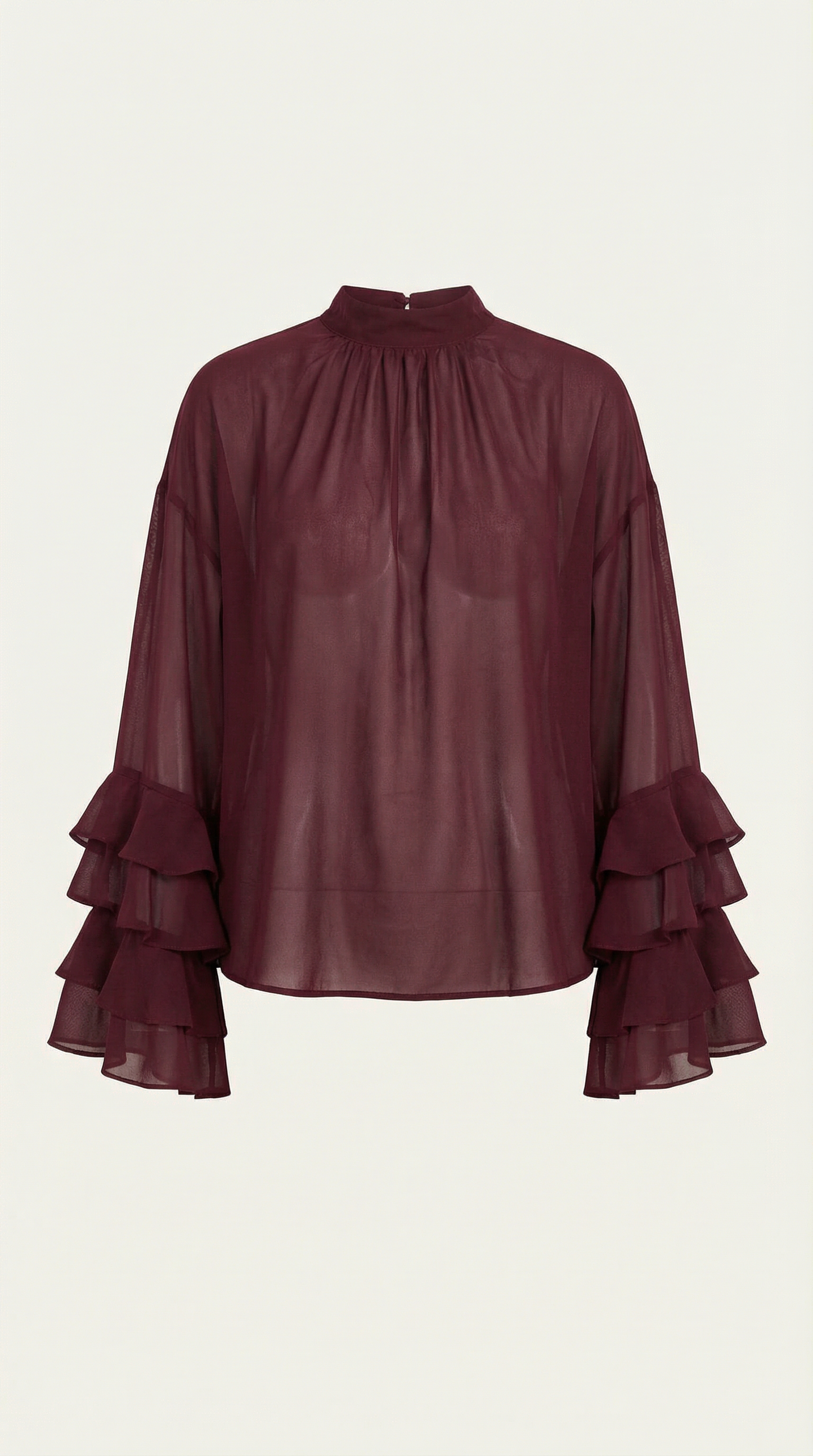 Kelly High Mock Sheer Top