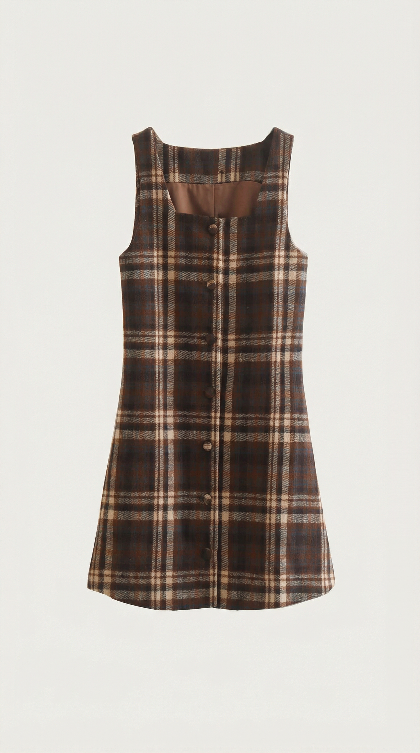 Jane Plaid A-Line Mini Dress