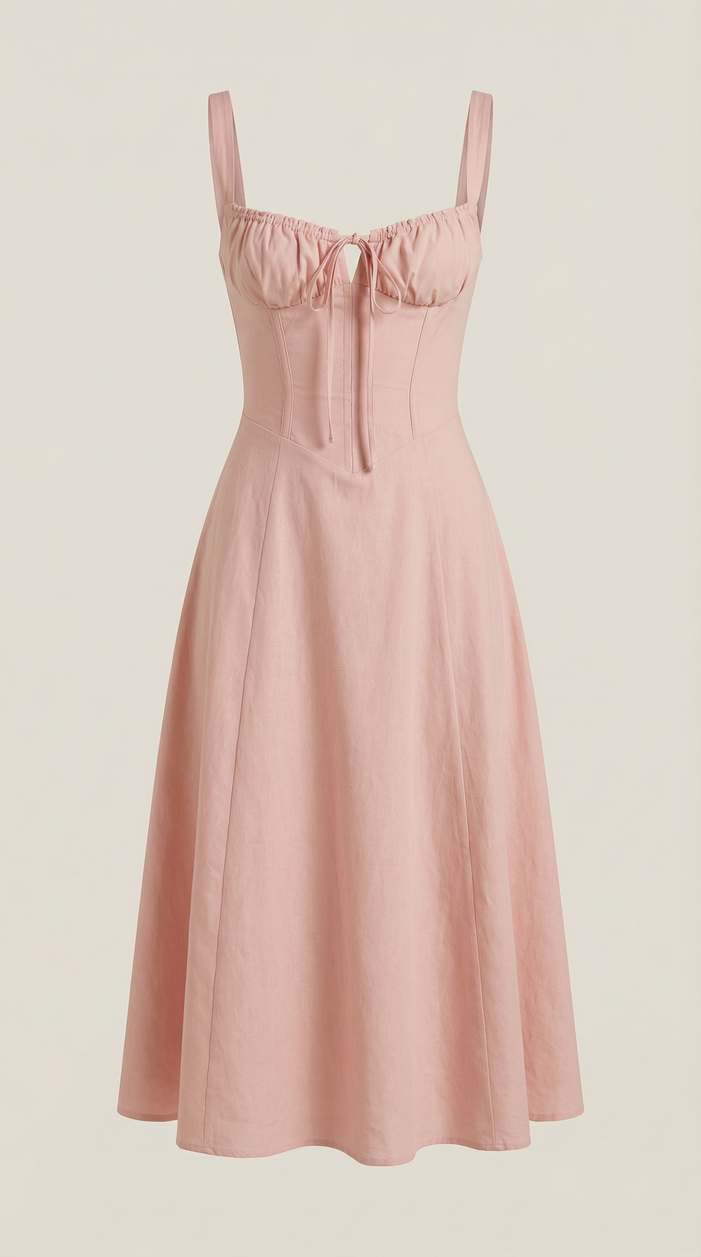 Hilla Lace up Midi Dress