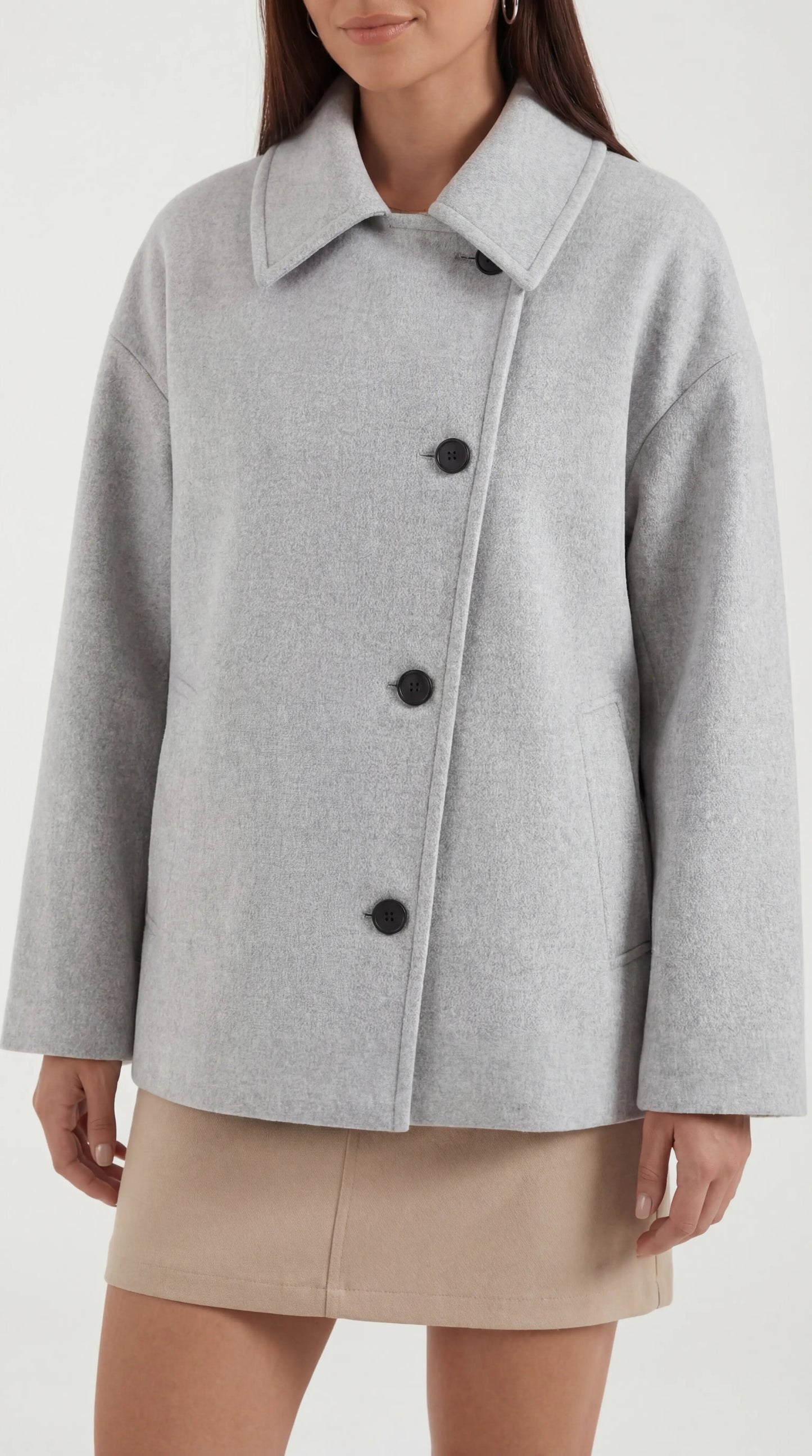 Alma Oversized Asymmetric Coat