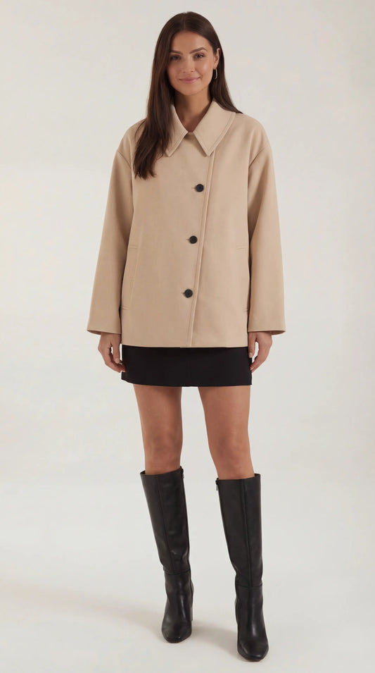 Alma Oversized Asymmetric Coat