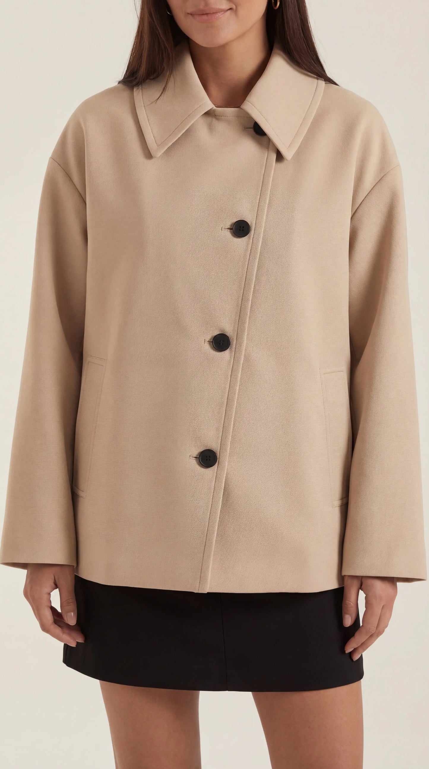 Alma Oversized Asymmetric Coat