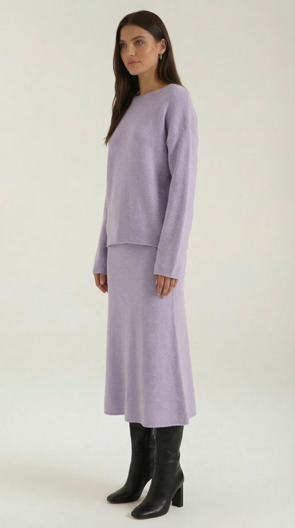 Lili Knitted Top and Skirt Set