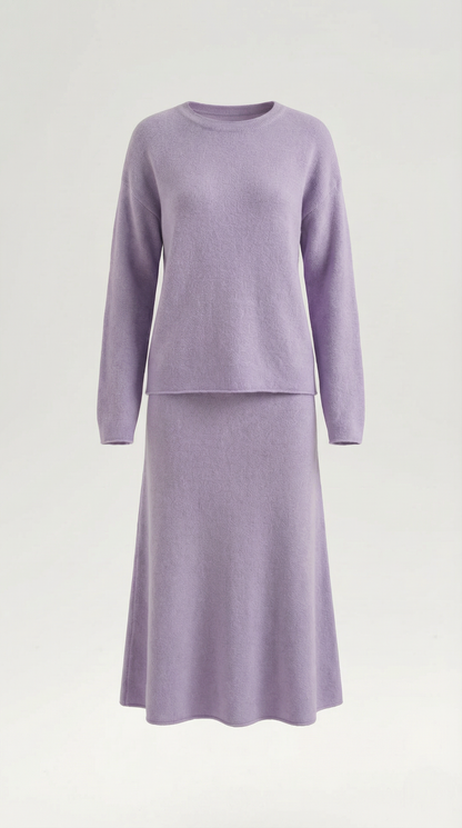 Lili Knitted Top and Skirt Set