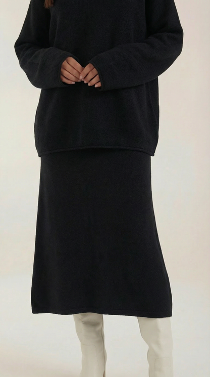 Lili Knitted Top and Skirt Set