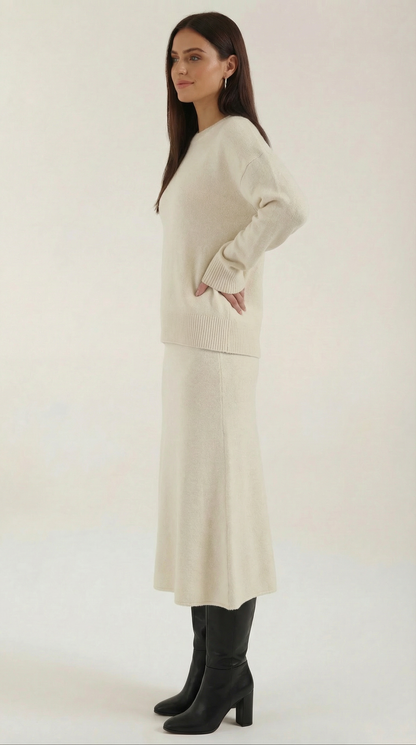 Lili Knitted Top and Skirt Set