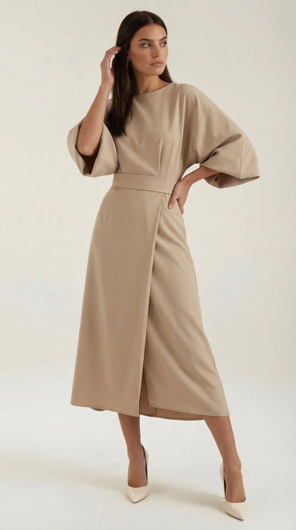 Ana Maxi Dress With Waist Belt