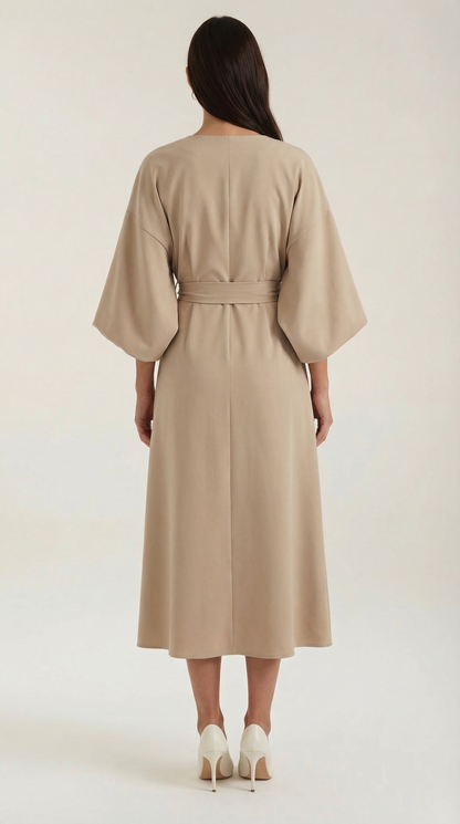 Ana Maxi Dress With Waist Belt