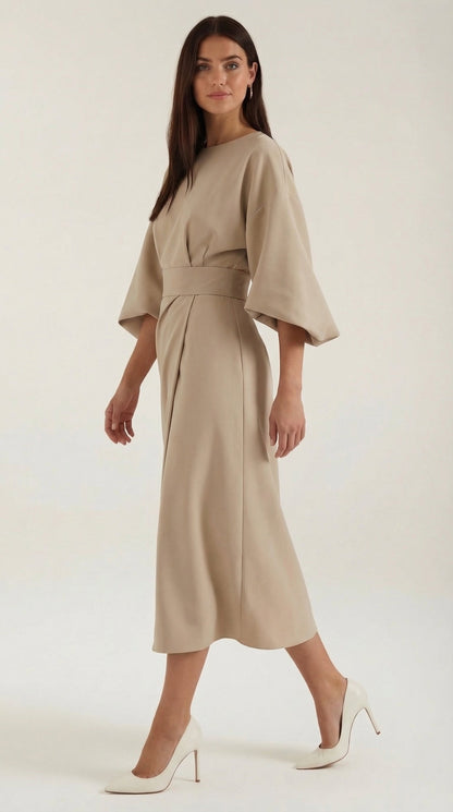 Ana Maxi Dress With Waist Belt