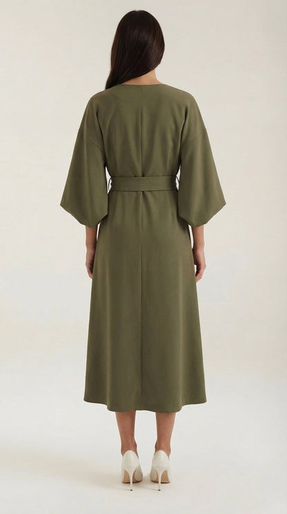 Ana Maxi Dress With Waist Belt