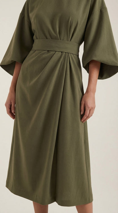 Ana Maxi Dress With Waist Belt