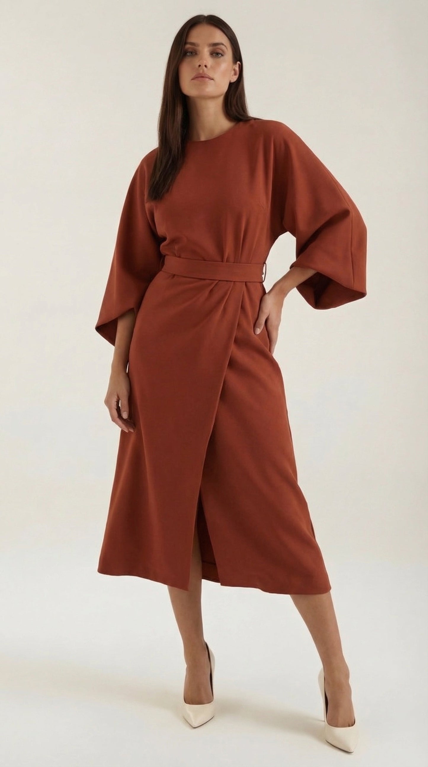 Ana Maxi Dress With Waist Belt