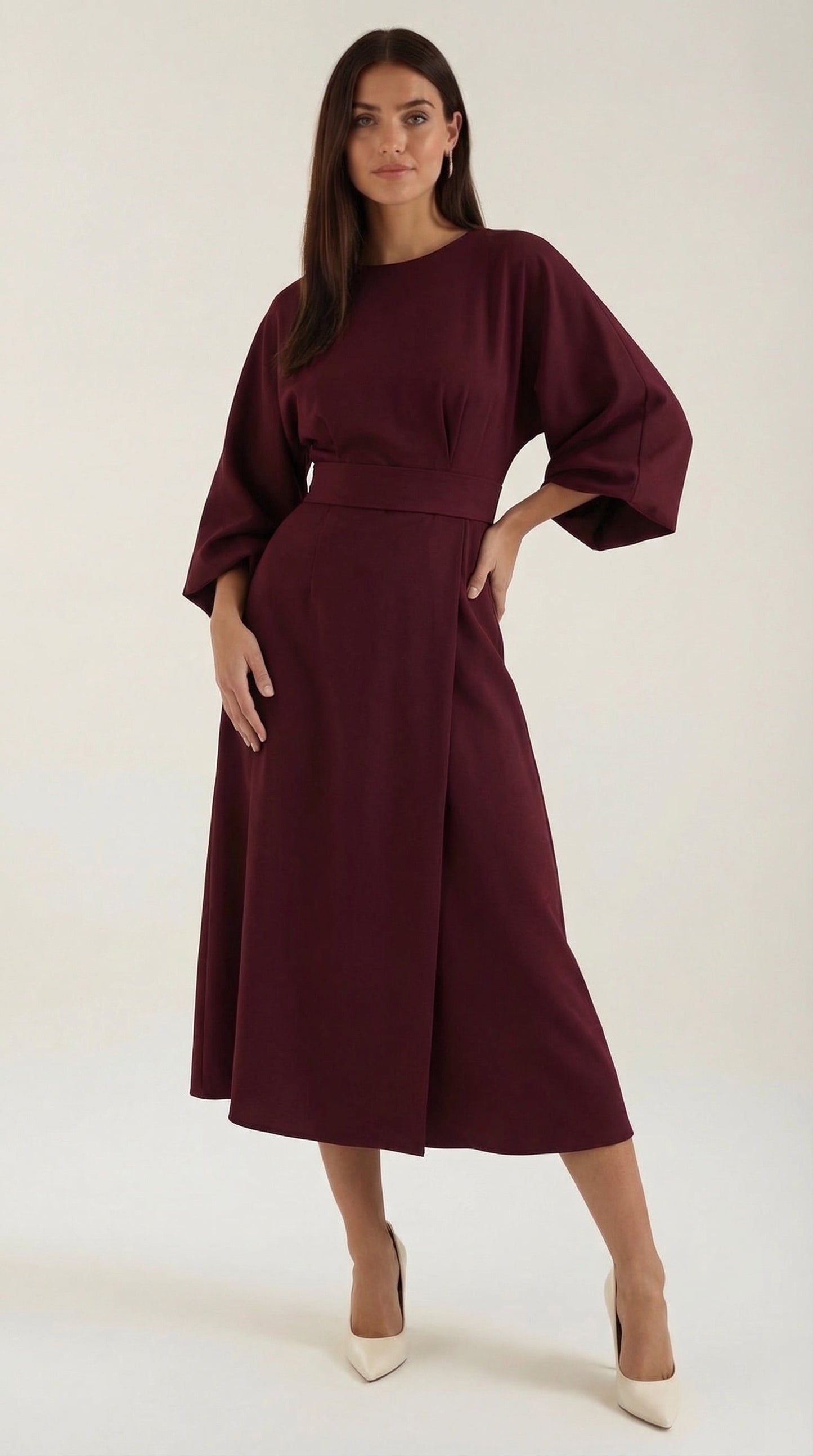 Ana Maxi Dress With Waist Belt