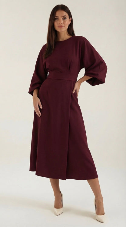 Ana Maxi Dress With Waist Belt