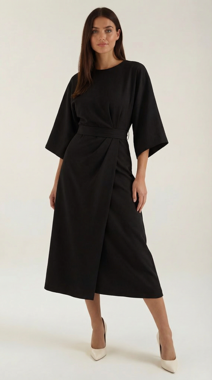 Ana Maxi Dress With Waist Belt