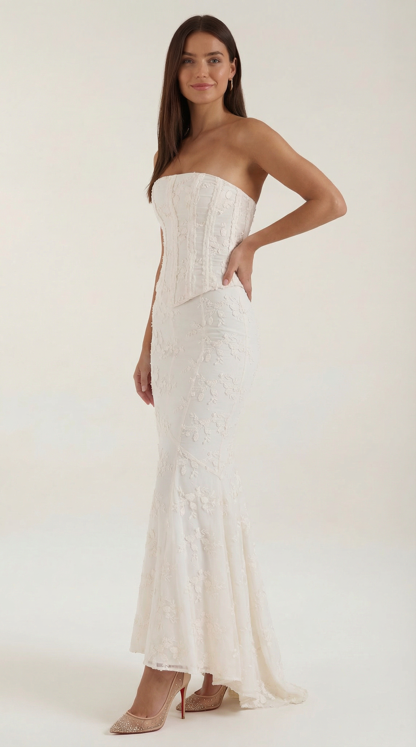 Lara Corset Lace Maxi Dress