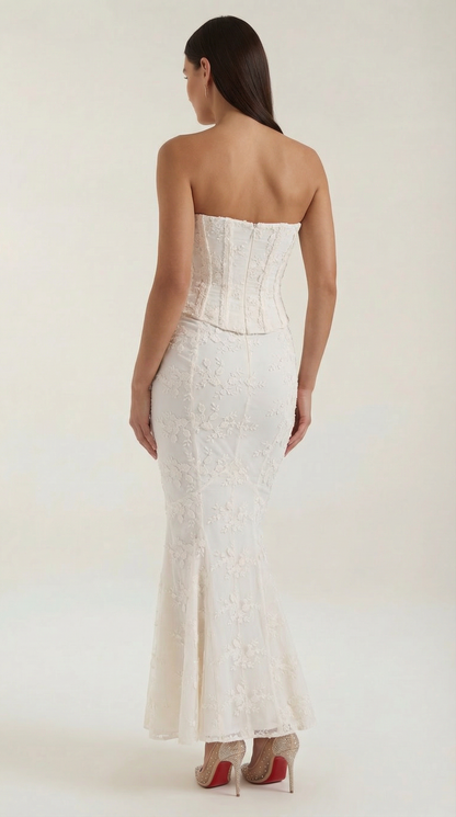 Lara Corset Lace Maxi Dress