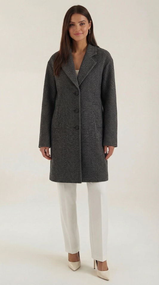 Saly Gray Trench Coat