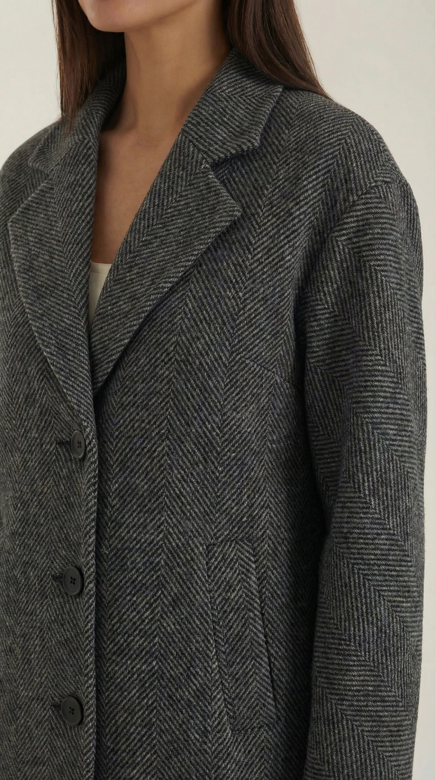 Saly Gray Trench Coat