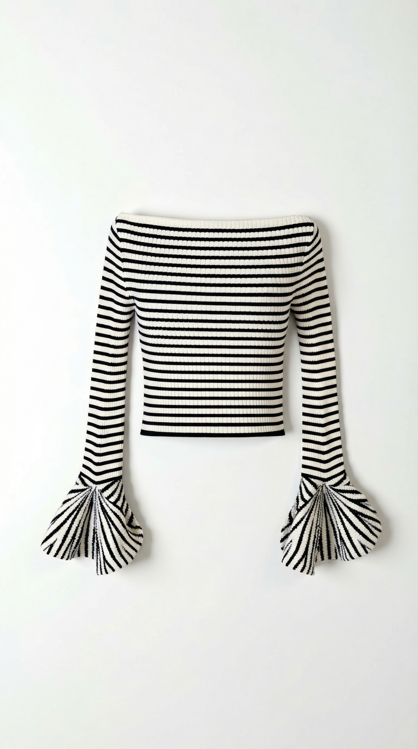 Greta Striped Ruffle Sleeve Top