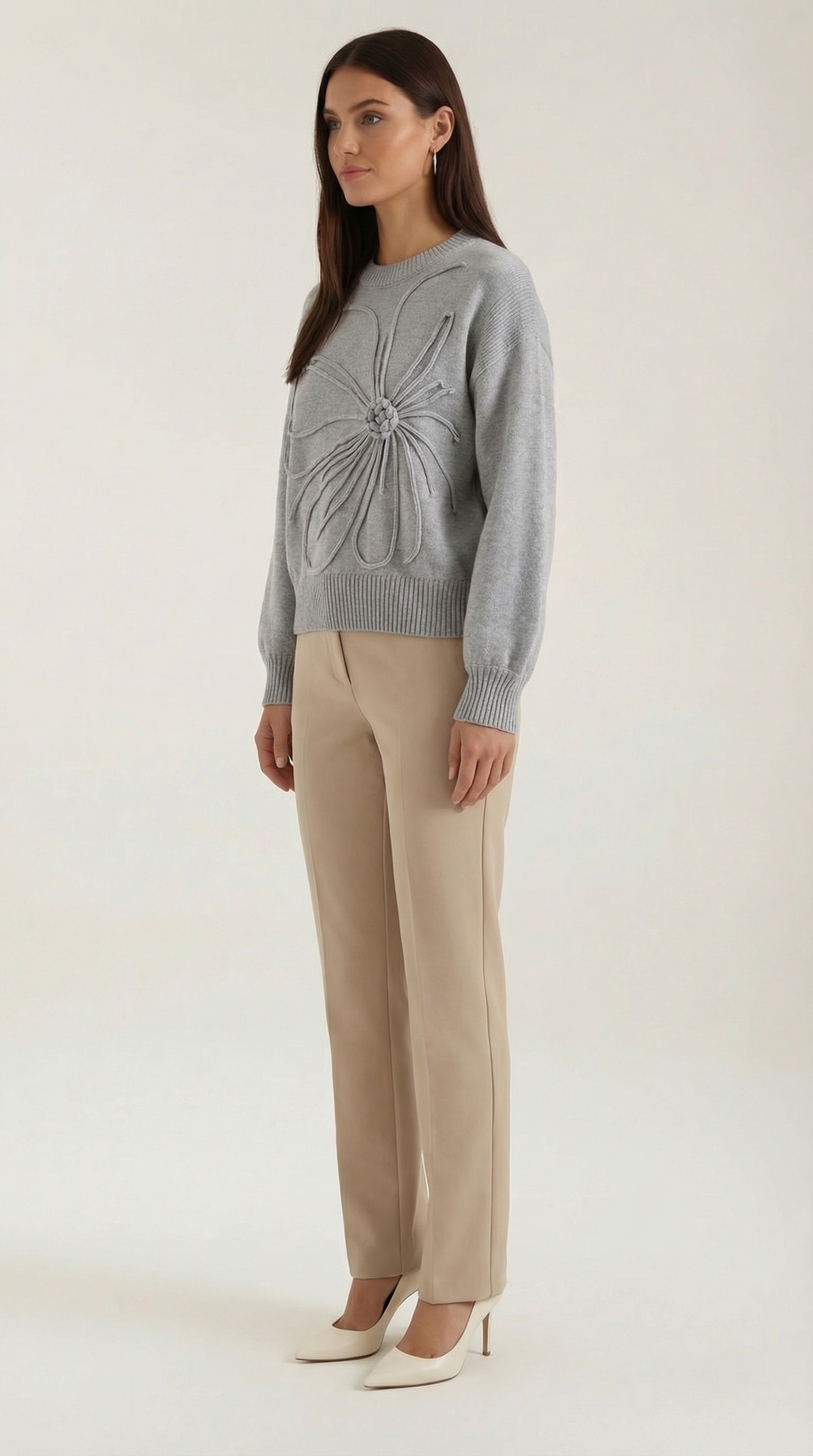 Annie Floral Knit Sweater