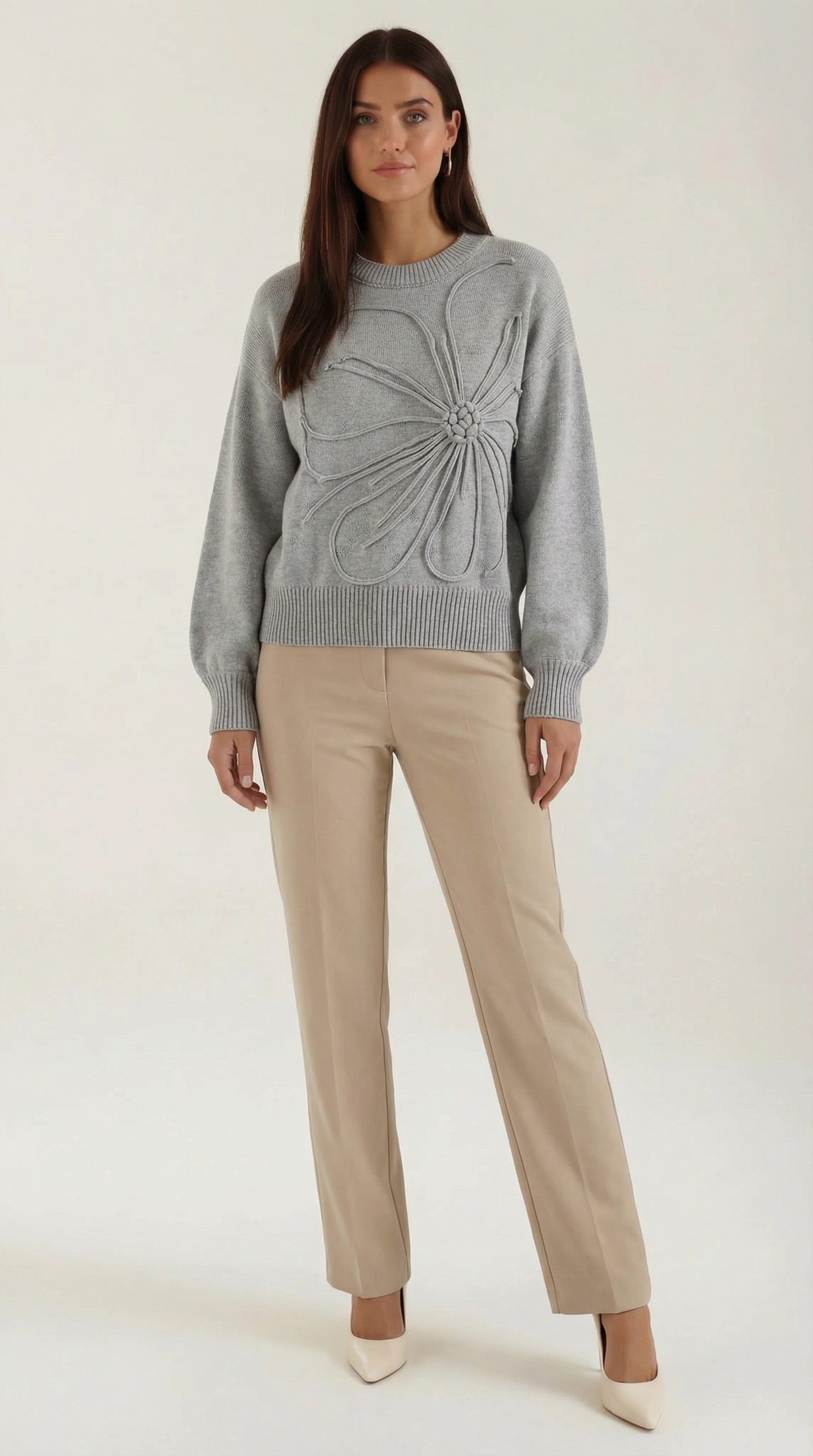 Annie Floral Knit Sweater