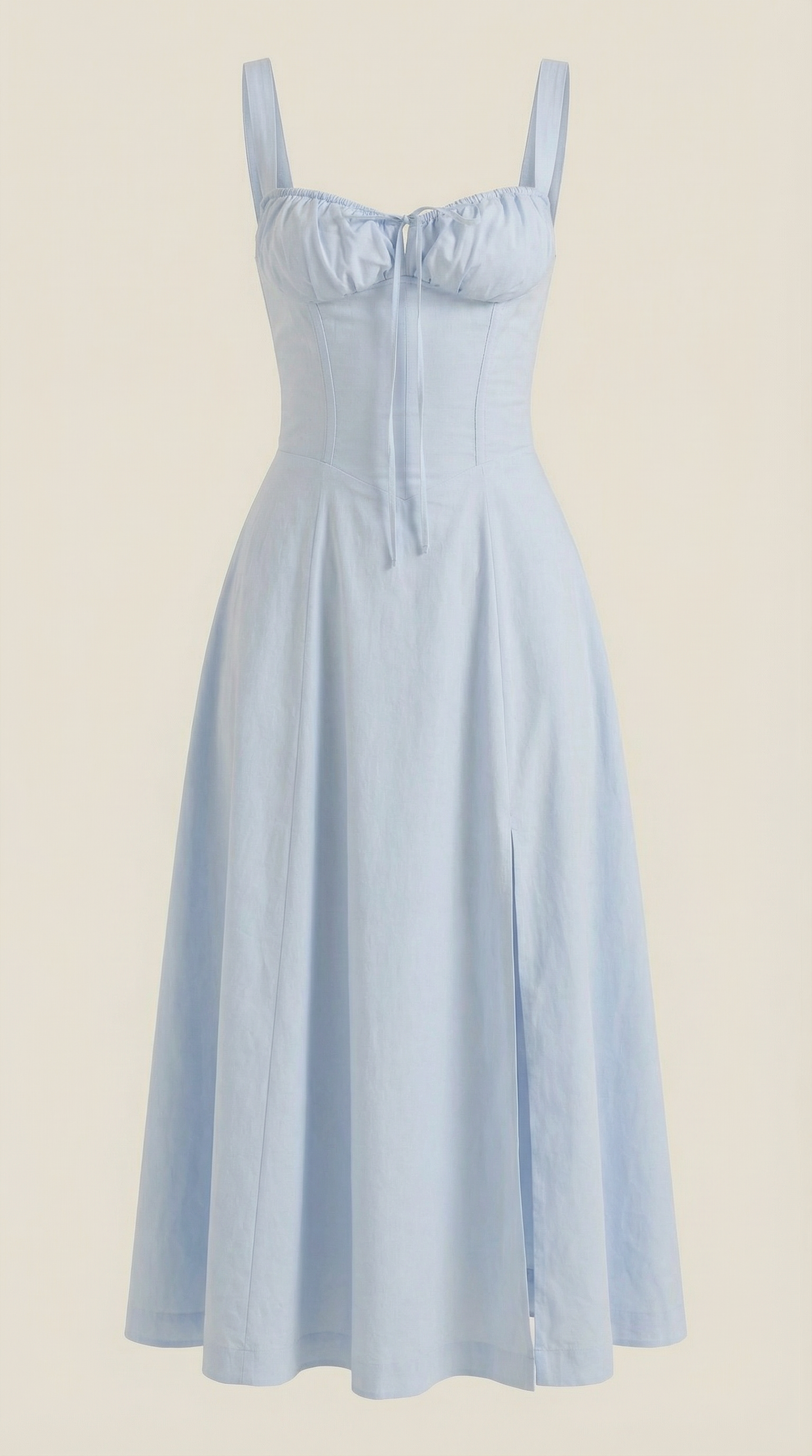 Hilla Lace up Midi Dress