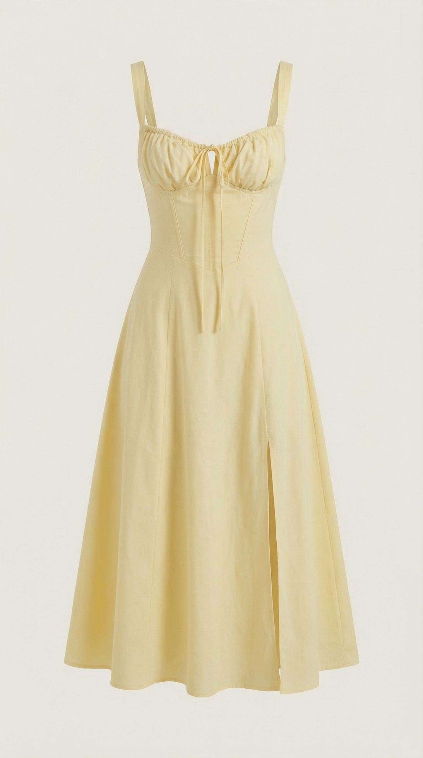 Hilla Lace up Midi Dress