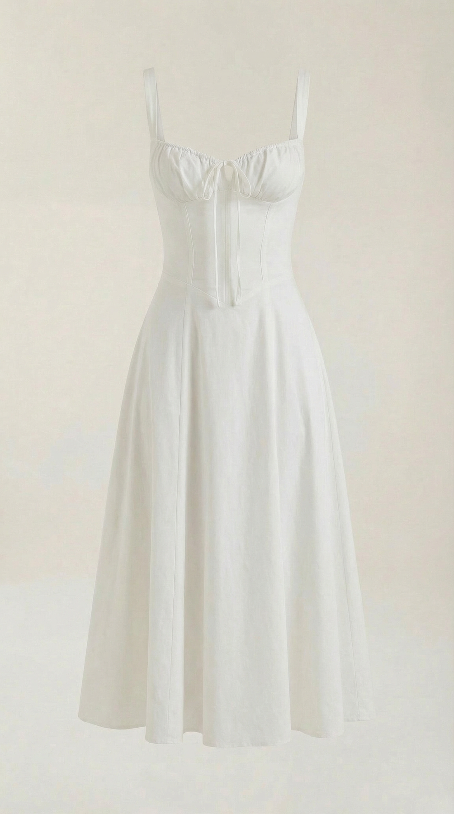 Hilla Lace up Midi Dress