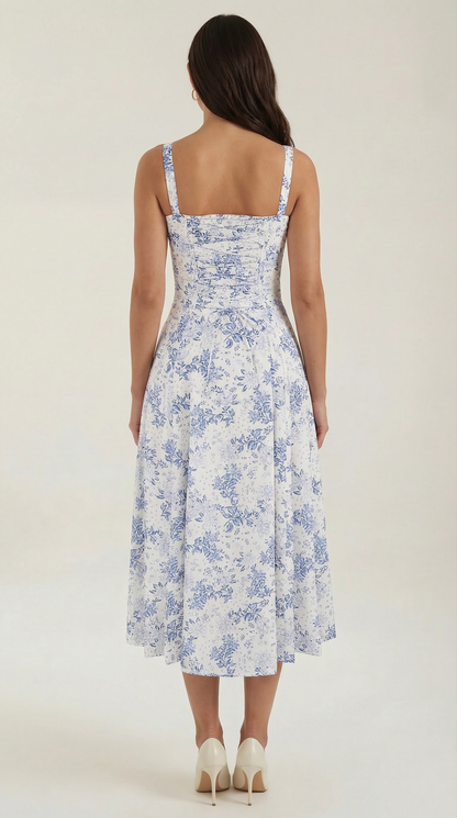 Nely Corset Midi-Sundress