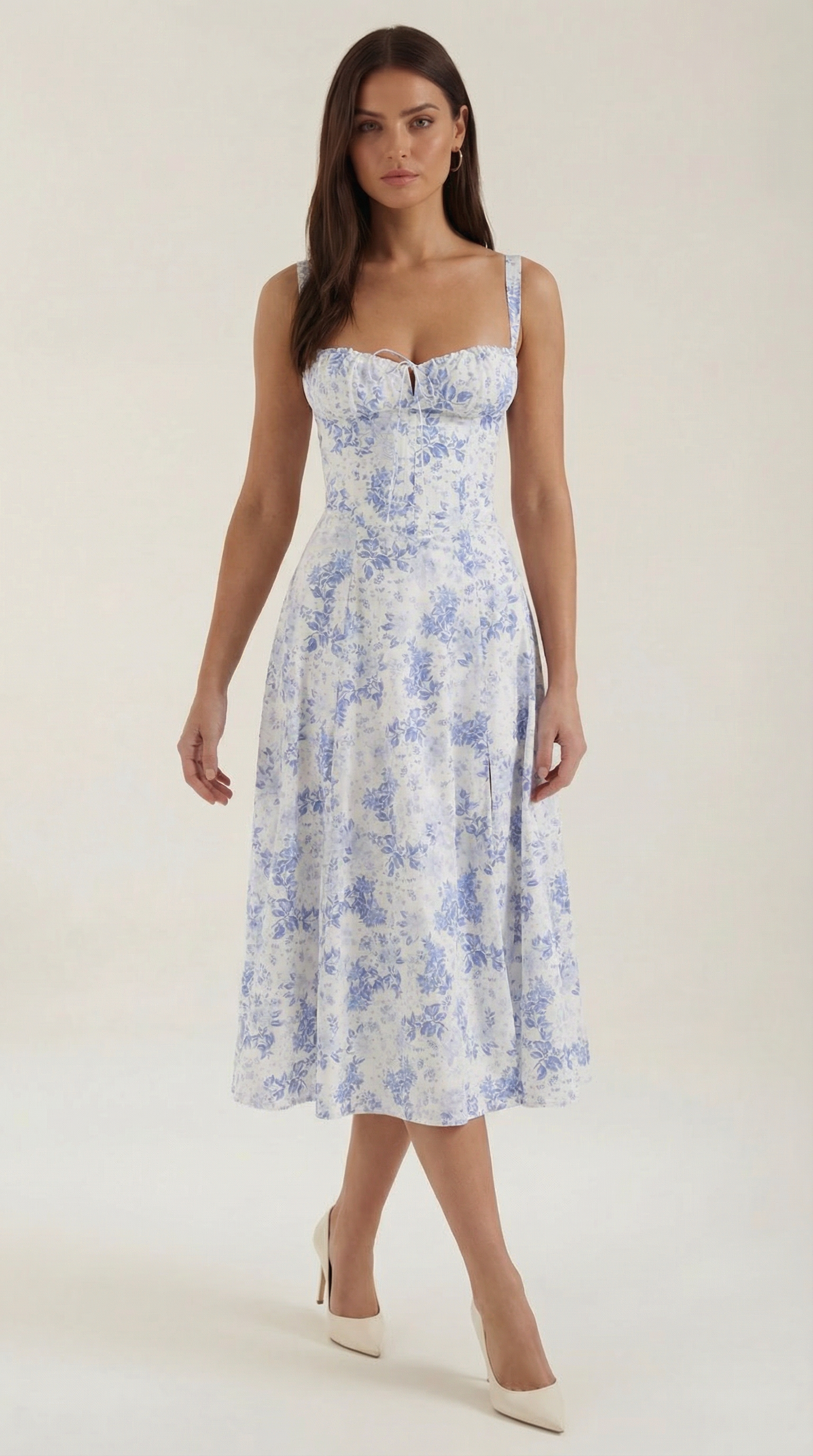 Nely Corset Midi-Sundress