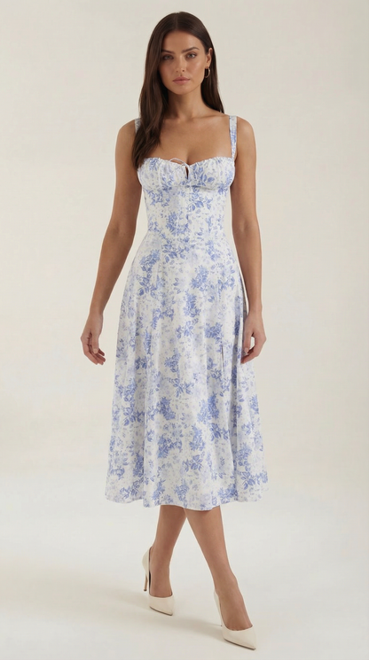 Nely Corset Midi-Sundress