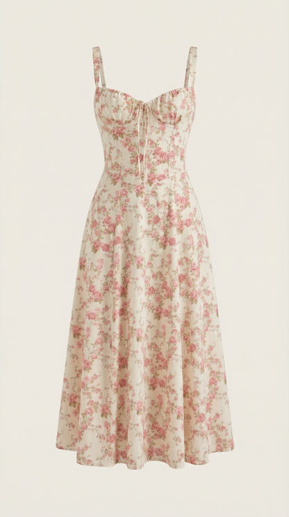 Nely Corset Midi-Sundress