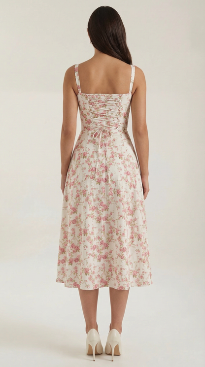 Nely Corset Midi-Sundress