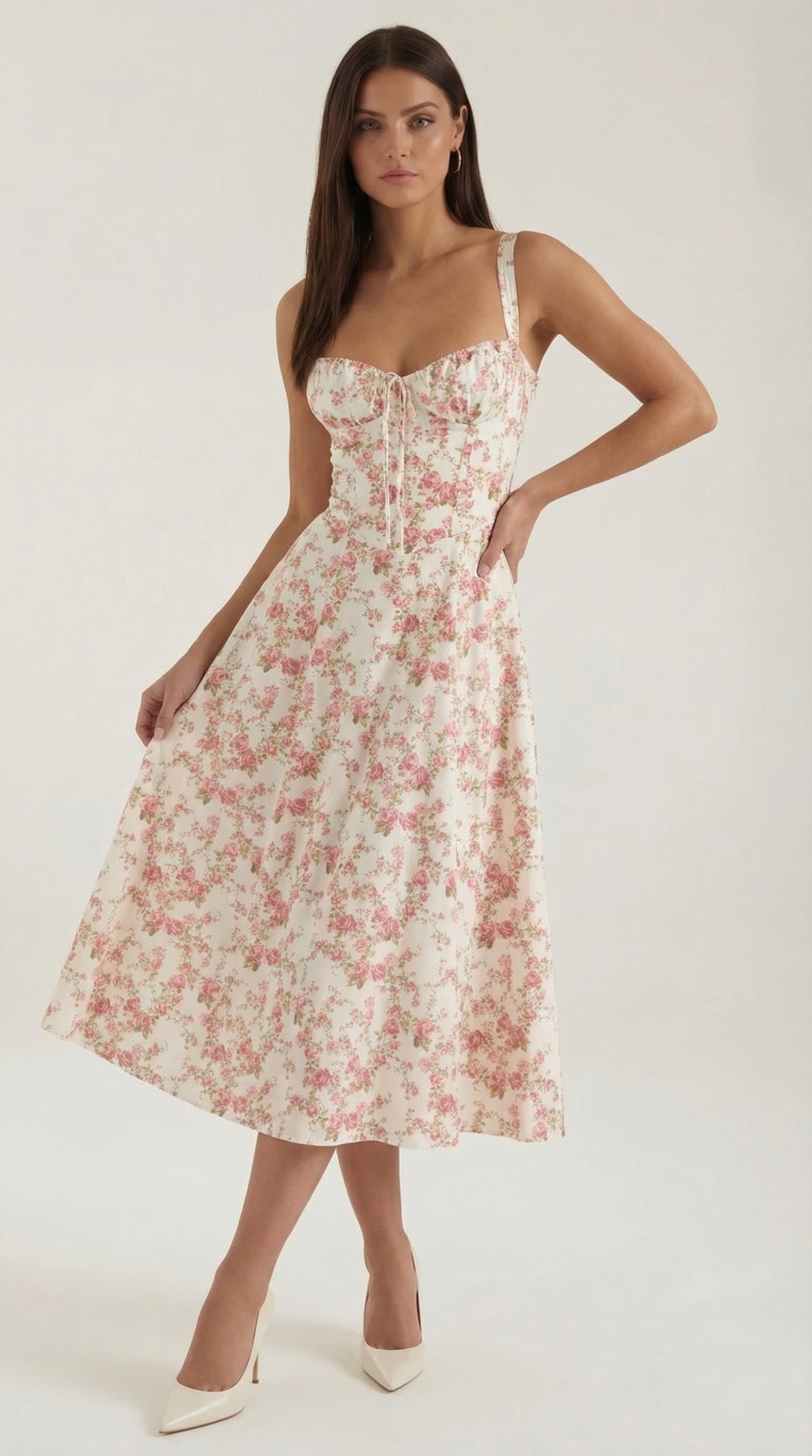 Nely Corset Midi-Sundress