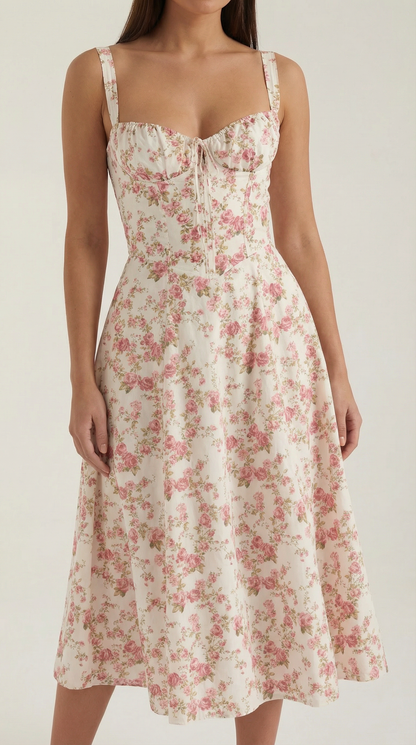 Nely Corset Midi-Sundress