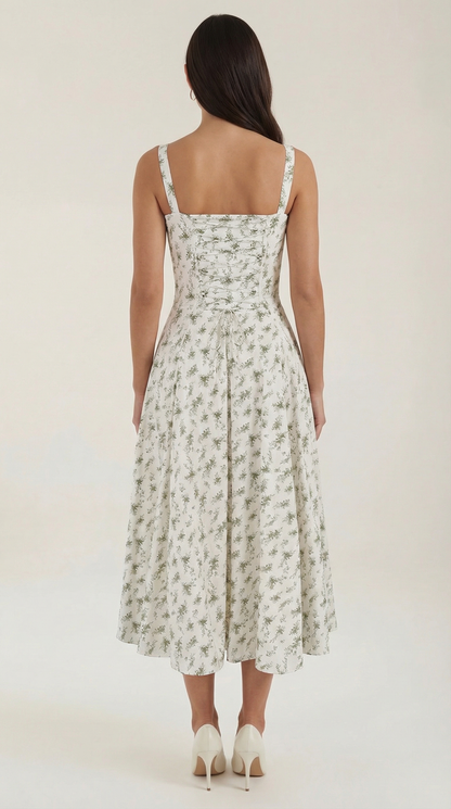 Nely Corset Midi-Sundress