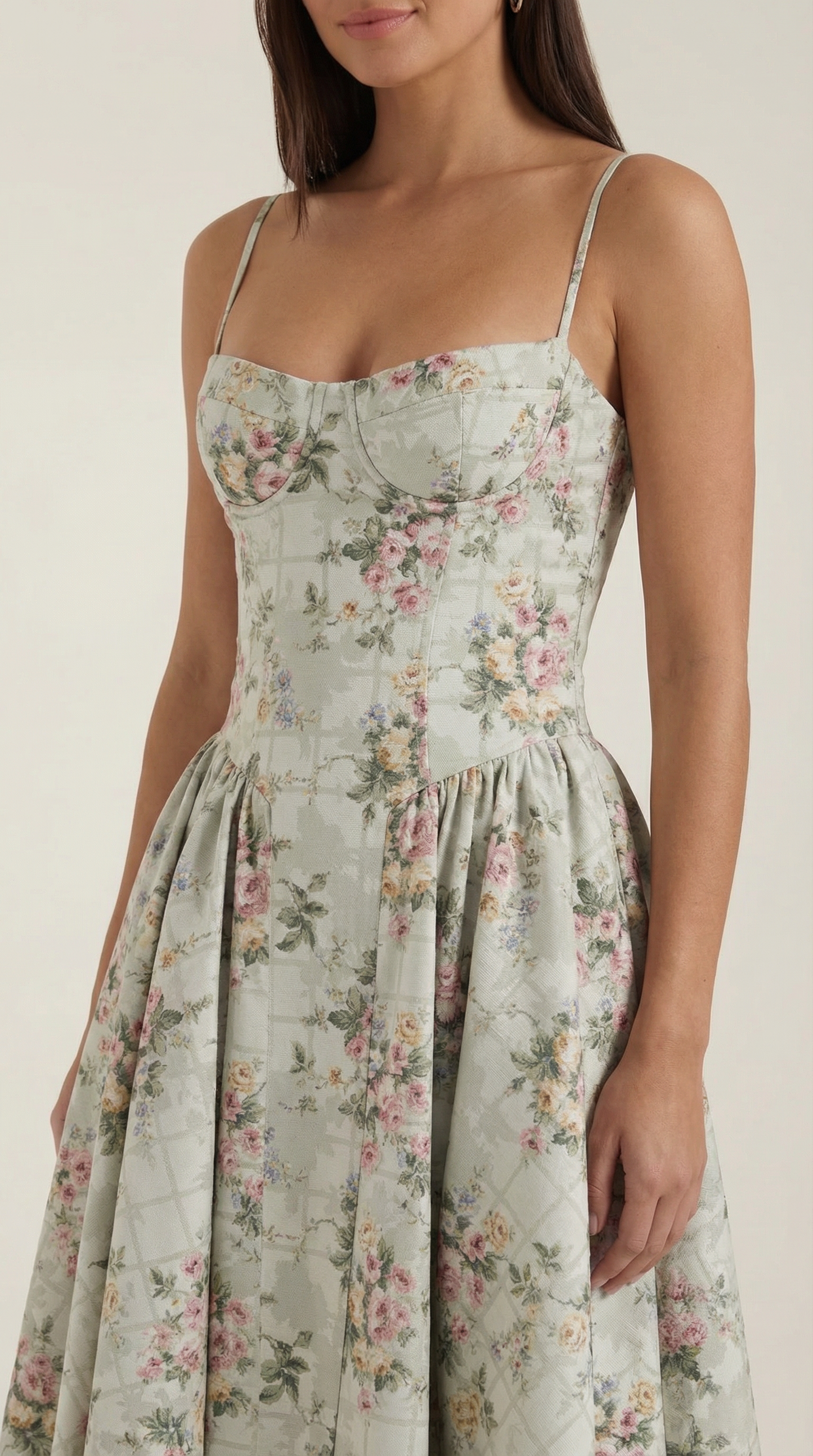 Hanna Corset Midi Dress