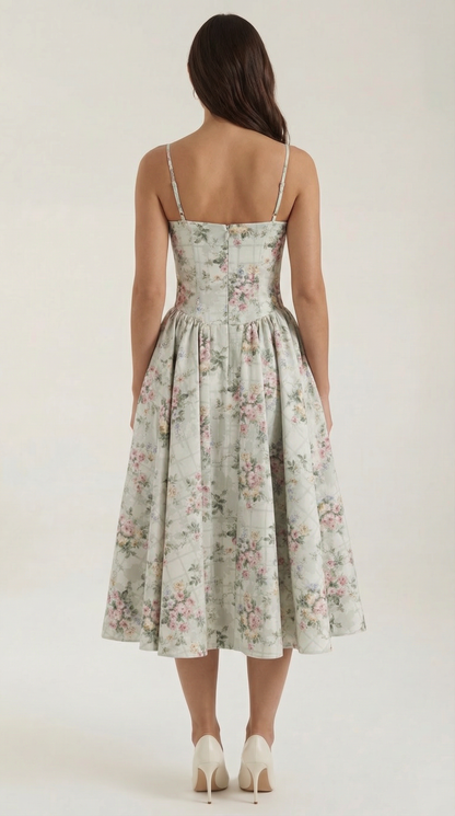 Hanna Corset Midi Dress