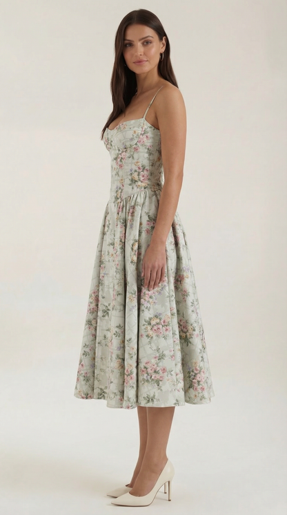 Hanna Corset Midi Dress