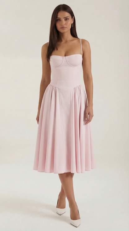 Hanna Corset Midi Dress