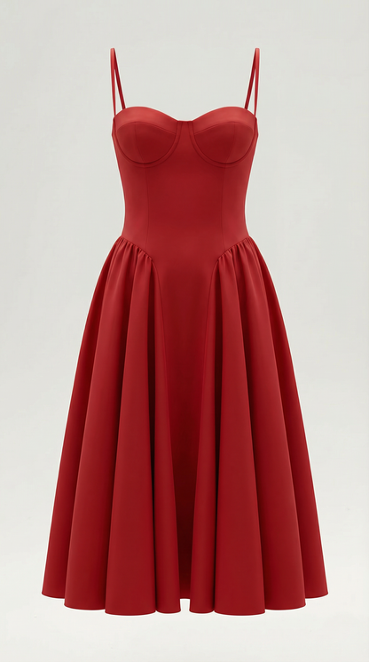 Hanna Corset Midi Dress