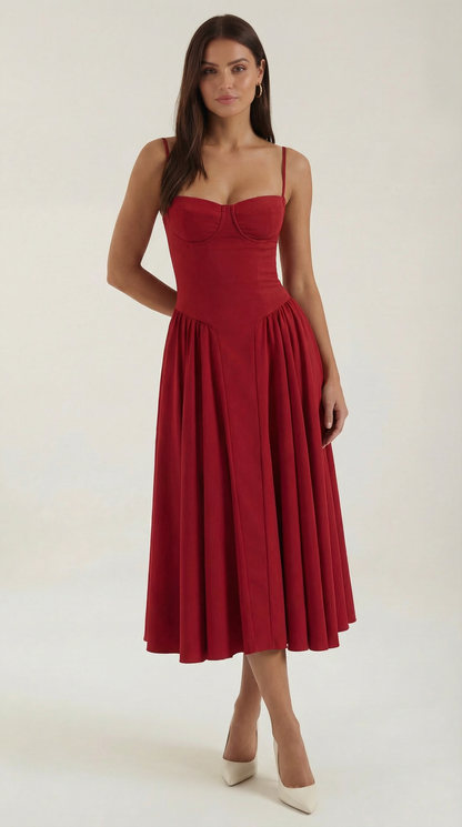 Hanna Corset Midi Dress
