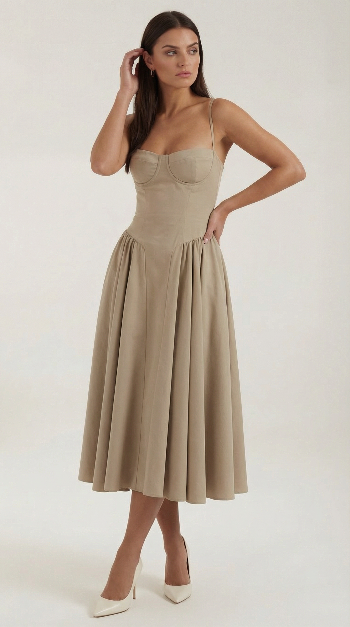 Hanna Corset Midi Dress