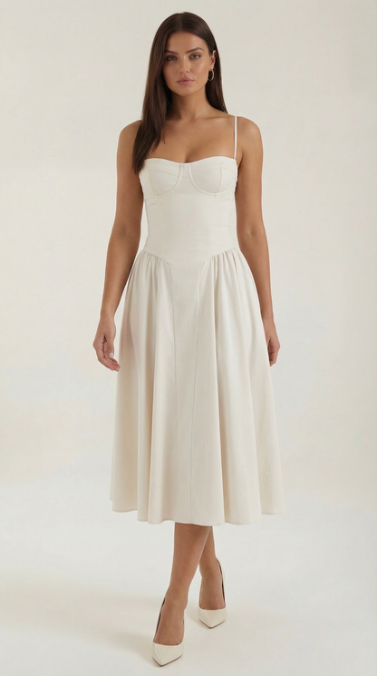 Hanna Corset Midi Dress