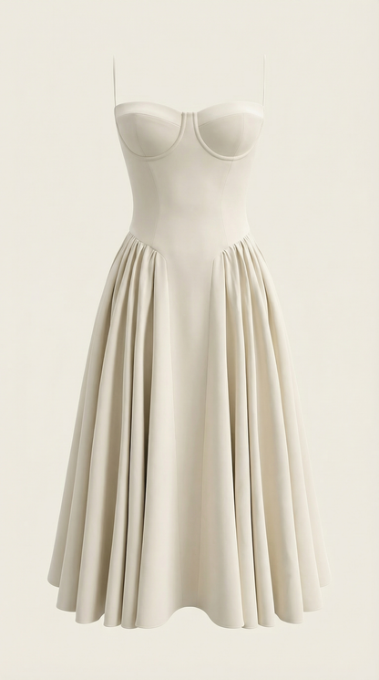 Hanna Corset Midi Dress