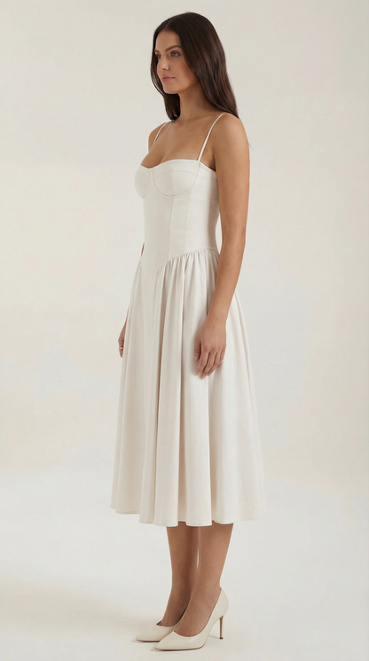 Hanna Corset Midi Dress